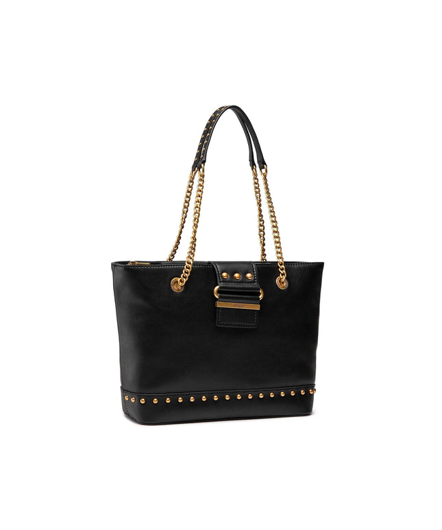 Guess, Greta, Synthetic Leather, Textile Handbag, Tote, Black, (VB) HWVB81 29230, 29.5/37.5 x 25 x 11.5 cm
