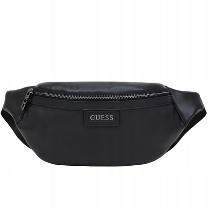 Guess, Kidney, Textile Fanny Pack, Trouse Pouche, Black, 21/30 x 15 x 7.5 cm, For Men