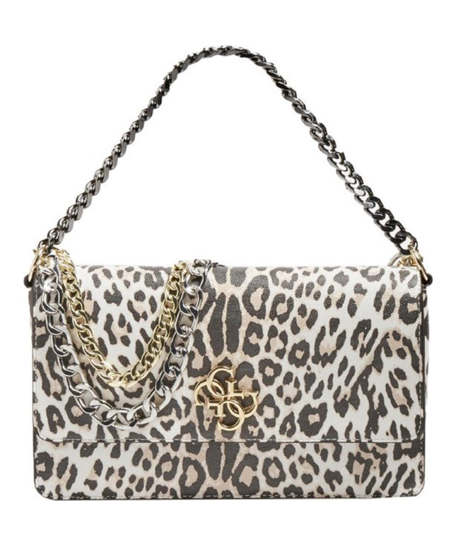 Guess, Luna, Textile Bag, Convertible Xbody Flap, Leopard, For Women