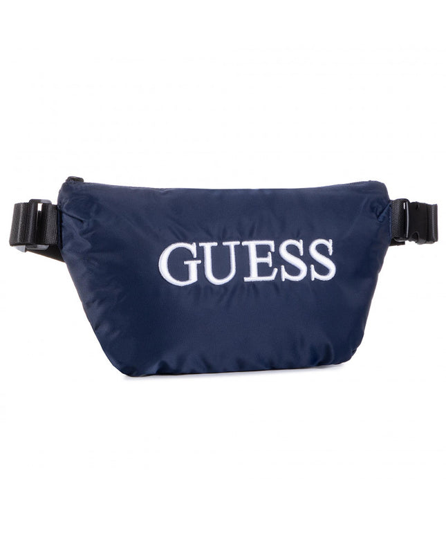 Guess, Quatro, Textile Fanny Pack, Blue, 19/28.5 x 17 x 4 cm, For Men