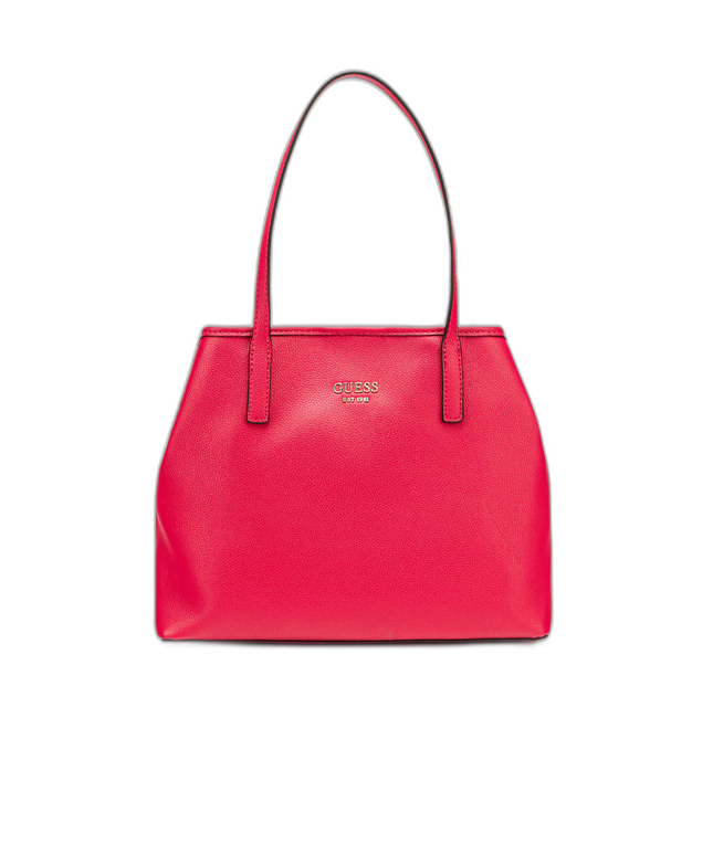 Guess, Vikky, Leather, Textile Bag, Tote, Passion, For Women