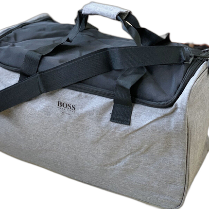 Hugo Boss, Hugo Boss, Polyester, Textile Bag, Gym, Grey, For Men