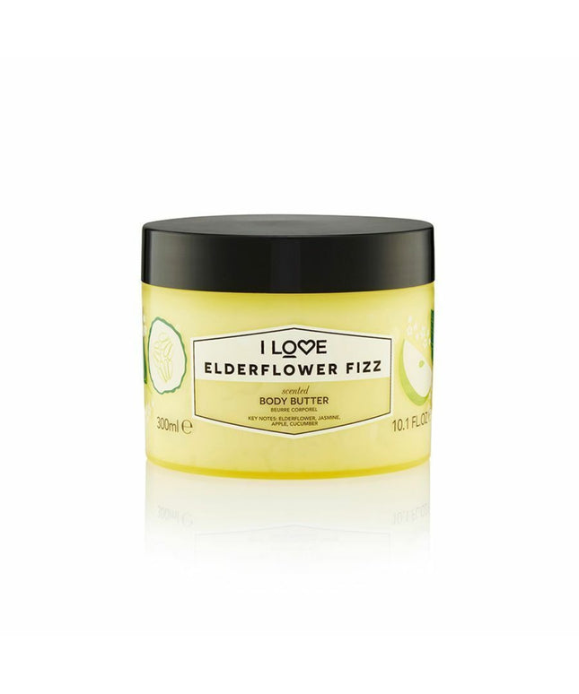 I Love, Signature Collection, Vegan, Hydrating, Elderflower Fizz, Body Butter, 330 ml