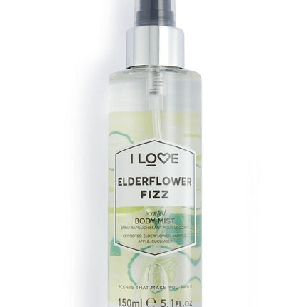 I Love, Signature Collection, Mist Spray, Elderflower Fizz, 150 ml