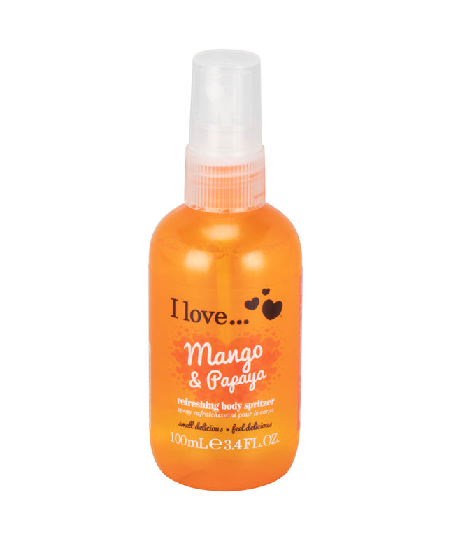 I Love, Mango &amp; Papaya, Refreshing, Body Spray, 100 ml