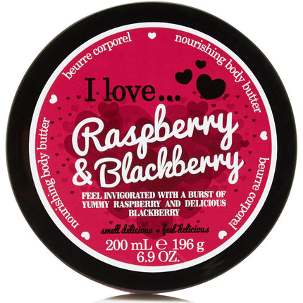 I Love, Raspberry &amp; Blackberry, Hydra-Nourishing, Body Butter, 200 ml