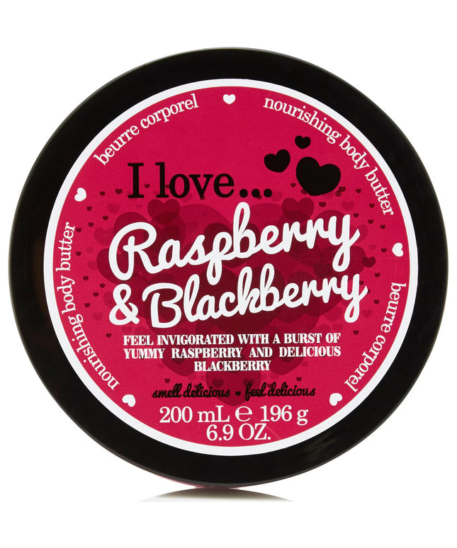 I Love, Raspberry &amp; Blackberry, Hydra-Nourishing, Body Butter, 200 ml