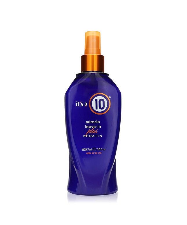 It&#x27;s a 10, Miracle Deep Plus Keratin, Hair Leave-In Cream Treatment, For Hydration, 295.7 ml