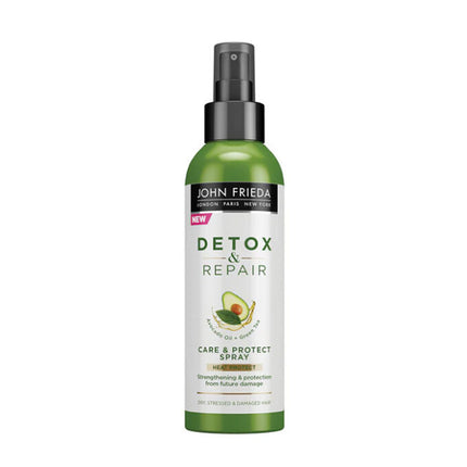 John Frieda, Detox &amp; Repair, Avocado Oil, Hair Spray, Heat Protection, 100 ml