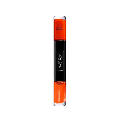 L&#x27;Oreal Paris, Infallible, Gel-Effect, Nail Polish 2-In-1, 013, Orange Extreme, 2 x, 5 ml