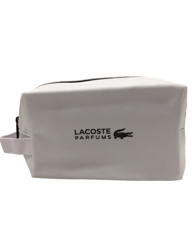 Lacoste, Lacoste, Textile Bag, Toiletry, White, For Men