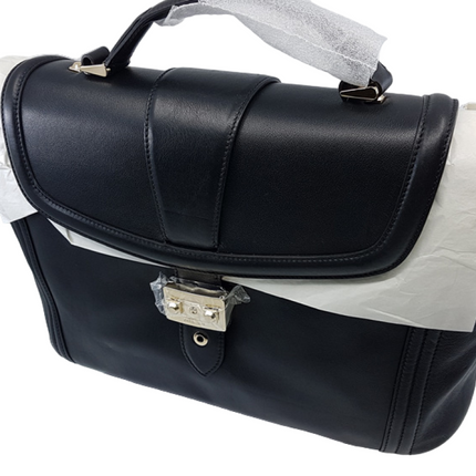 Lancel, Lancel, Leather Handbag, Black