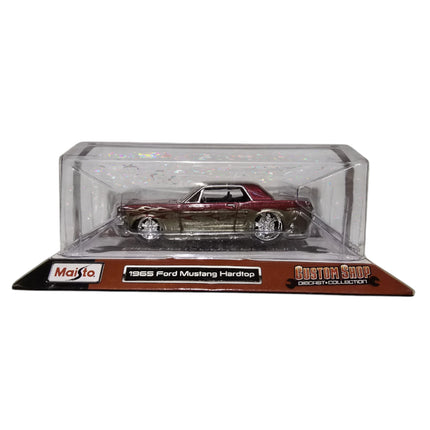 Maisto, Custom Shop Diecast, 1965 Mustang Hardtop, Toy Car, Cherry, 3+ years