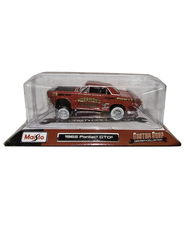 Maisto, Custom Shop Diecast, 1965 Pontiag Gto, Toy Car, Red, 3+ years