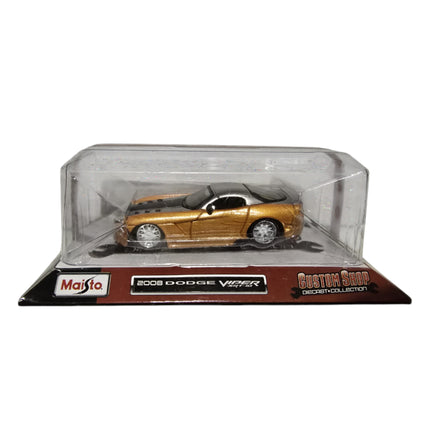 Maisto, Custom Shop Diecast, 2008 Dodge Viper Srt-10, Toy Car, Orange, 3+ years