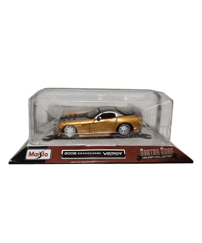 Maisto, Custom Shop Diecast, 2008 Dodge Viper Srt-10, Toy Car, Orange, 3+ years