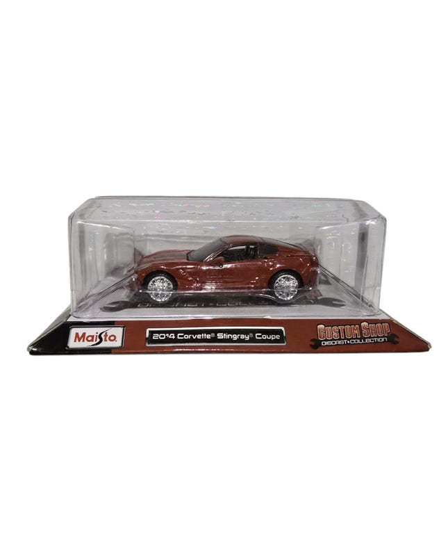Maisto, Custom Shop Diecast, Corvette Stingray Coupe, Toy Car, Red, 3+ years