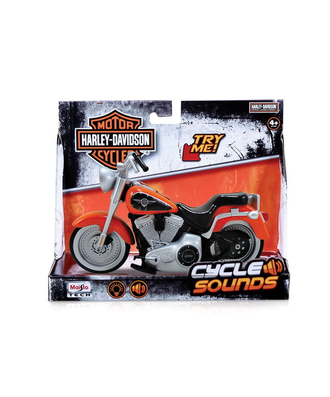 Maisto, Cycle Sounds, Harley-Davidson 2004 FLSTFI Fat Boy!, Motorcycle, 1:18, 4+ years