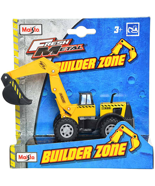 Maisto, Fresh Metal, Builder Zone, Excavator, Orange, 1:24, 3+ months