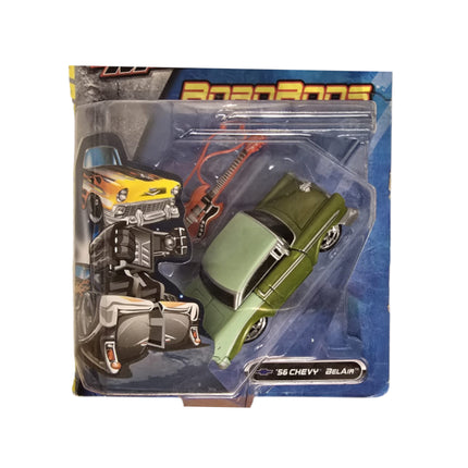 Maisto, Fresh Metal Robo Rods, Transformer Chevy Belair, Toy Car, Green, 3+ years