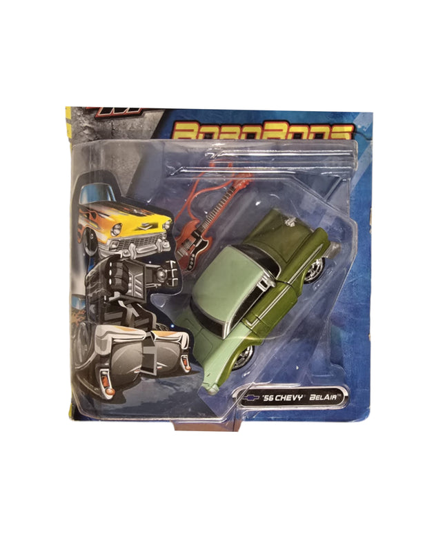 Maisto, Fresh Metal Robo Rods, Transformer Chevy Belair, Toy Car, Green, 3+ years