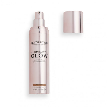 Makeup Revolution, Glow &amp; lluminate, Liquid Highlighter, Bronze, For Face, 40 ml