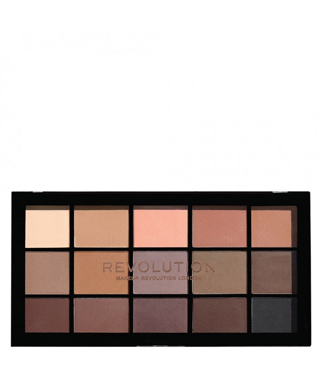 Makeup Revolution, Reloaded Palette, Eye Palette, Basic Mattes, 15x, 1.1 g
