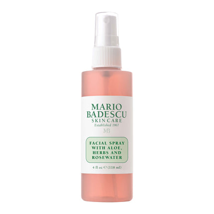 Mario Badescu, Facial Spray, Aloe, Herbs &amp; Rosewater, Hydrated &amp; Revitalised, Spray, For Face &amp; Neck, 236 ml