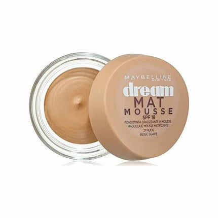 Maybelline, Dream Matte Mousse, Lightweight, Cream Foundation, 48, Sun Beige, SPF 15, 18 ml