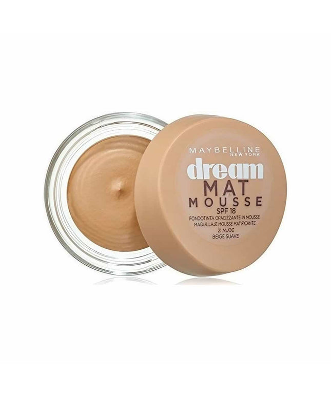 Maybelline, Dream Matte Mousse, Lightweight, Cream Foundation, 48, Sun Beige, SPF 15, 18 ml