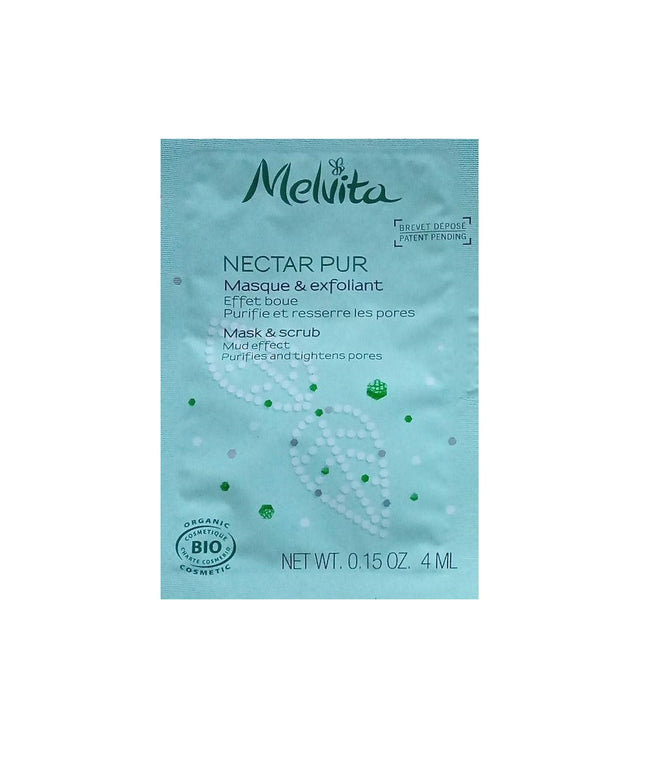 Melvita, Nectar Pur, Organic, Pore-Tight, Scrub Mask, For Face, 4 ml *Sample