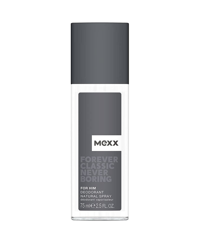 Mexx, Forever Classic Never Boring, Grapefruit, Anti-Perspirant, Fresh flowers, Deodorant Spray, For Men, 75 ml