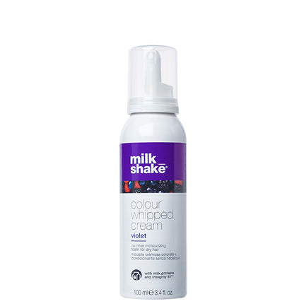 Milk Shake, Colour Whipped Cream, Organic Fruit Extracts, Hair Colour Leave-In Mousse,  Violet, 100 ml