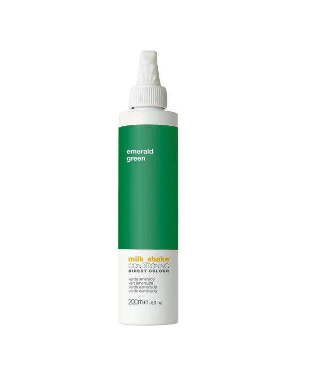 Milk Shake, Direct Colour, Ammonia-Free, Hair Colour Conditioner,  Emerald Green, 200 ml