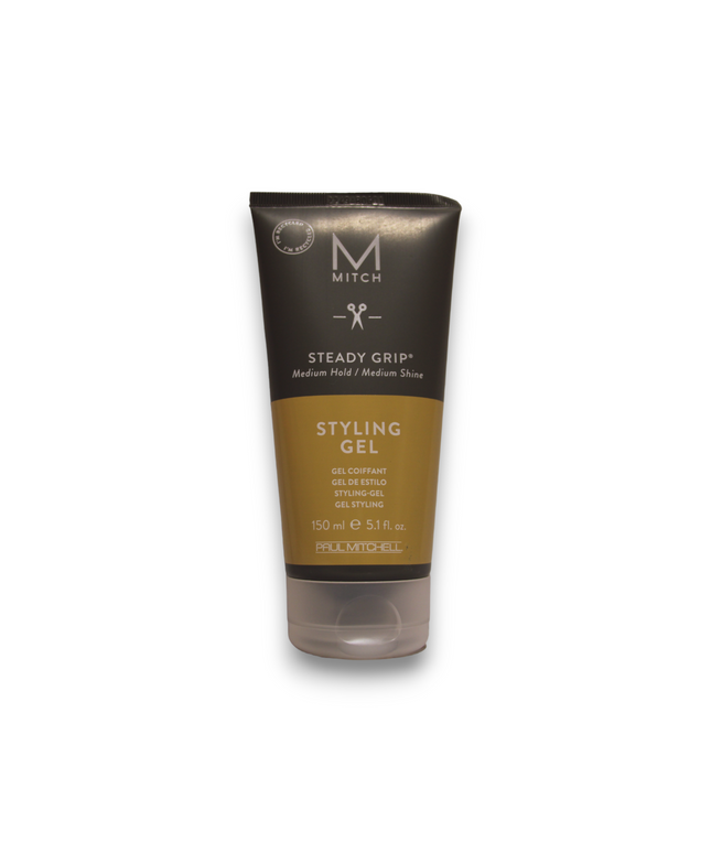Mitch by Paul Mitchell, Styling Steady Grip, Paraben-Free, Hair Styling Gel, Natural Shine, Firm Hold, 150 ml