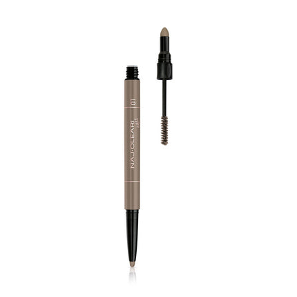 Naj Oleari, Perfect Brow, Double-Ended, Eyebrow Cream Pencil &amp; Gel 2-In-1, 01, Blonde, 1 ml