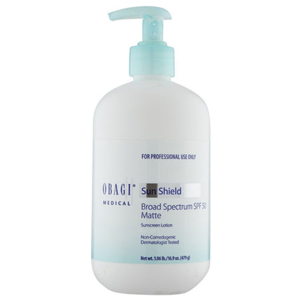 Obagi, Sun Shield Matte, Sun Protection, Sunscreen Lotion, SPF 50, 497 g