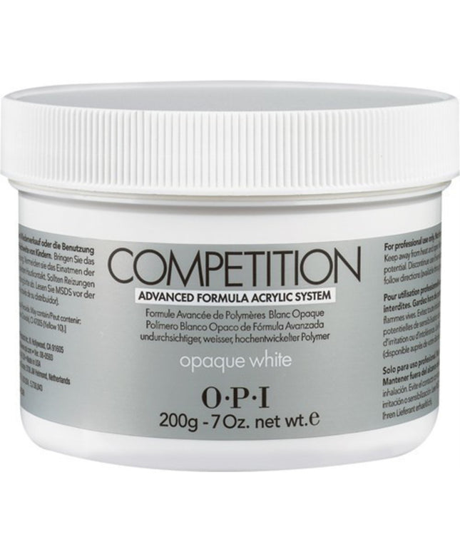 Opi, Competition, Acrylic Nail Powder, Opaque White, 200 g