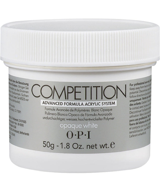 Opi, Competition, Acrylic Nail Powder, Opaque White, 50 g