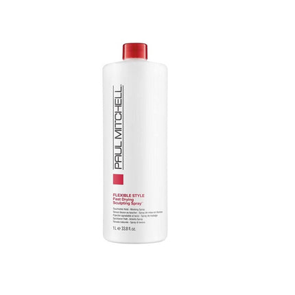 Paul Mitchell, Flexible Style Fast Drying Sculpting, Paraben-Free, Hair Spray, Shine &amp; Body, Medium Hold, 1000 ml