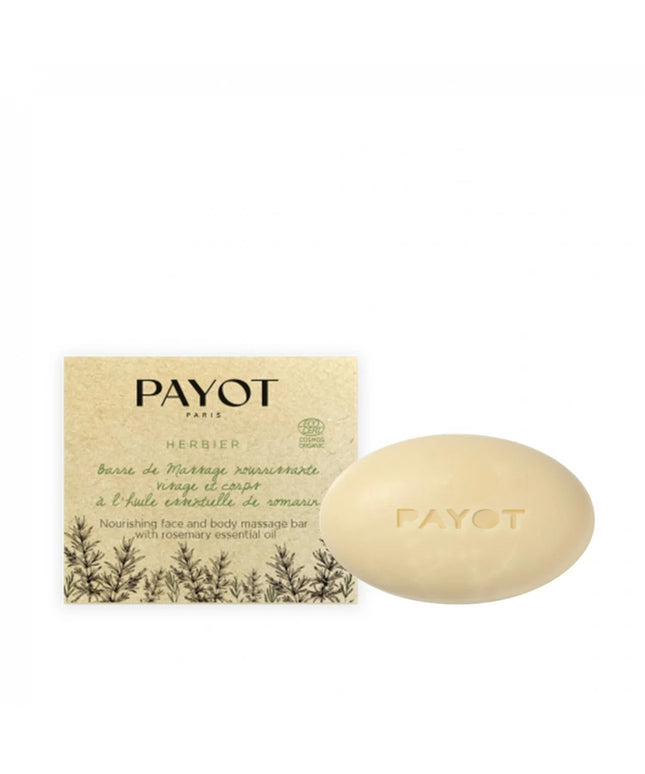 Payot, Herbier, Nourishing, Massage Soap Bar, Rosemary Essential Oil, For Face &amp; Body, 50 g
