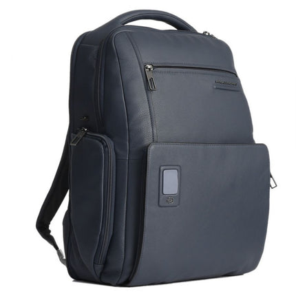 Piquadro, Akron, Leather, Leather Backpack, Black, Laptop Compartiment, For Men, 32 x 43 x 15 cm