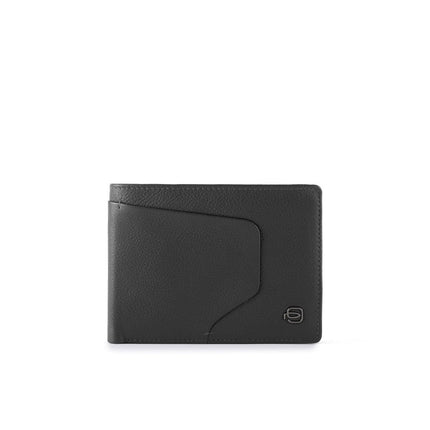 Piquadro, Akron, Leather Wallet, Black, For Men