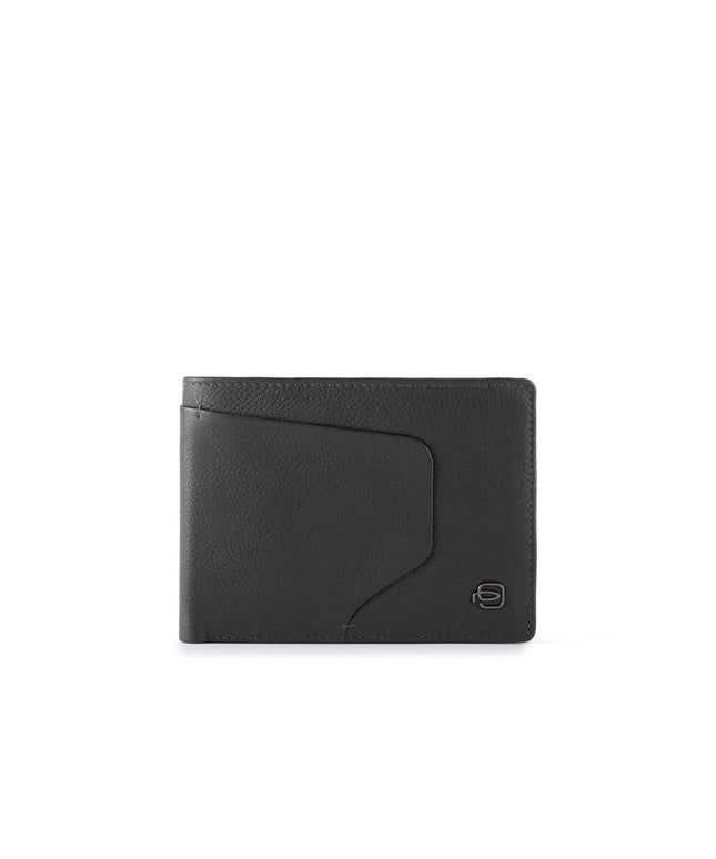 Piquadro, Akron, Leather Wallet, Black, For Men
