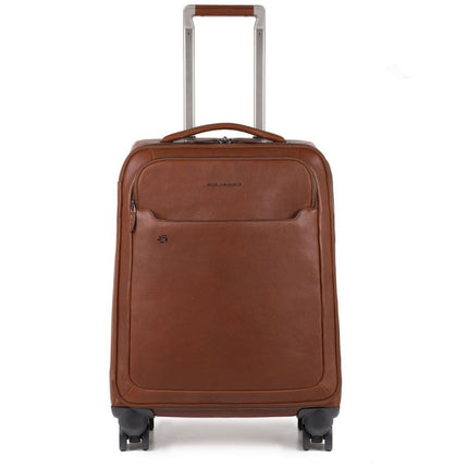 Piquadro, Black Square, Cabin Leather Trolley, Brown, BV3849B3BM, 55 x 40 x 20 cm