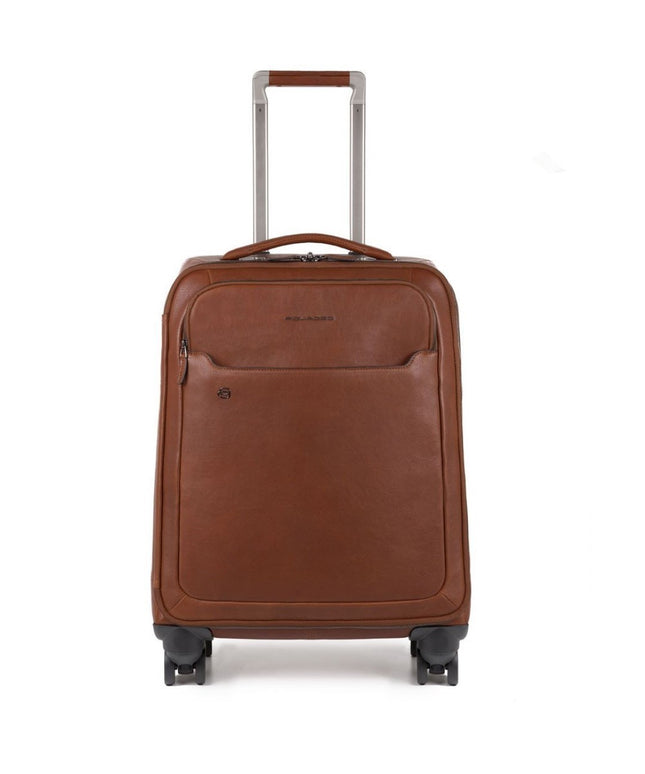 Piquadro, Black Square, Cabin Leather Trolley, Brown, BV3849B3BM, 55 x 40 x 20 cm