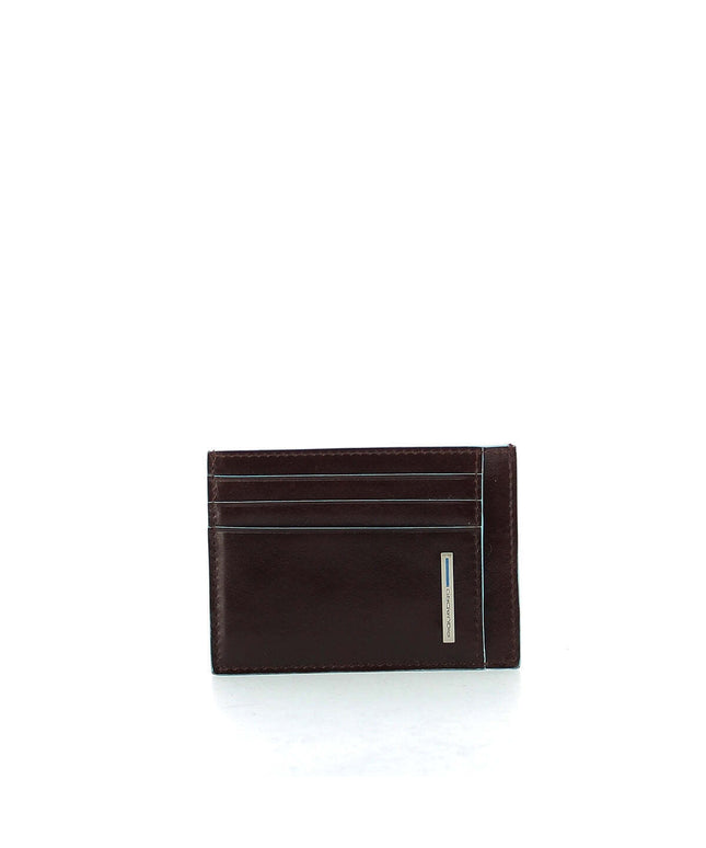 Piquadro, Blue Square, Leather Card Holder, PP2762B2R, Mogano, Unisex