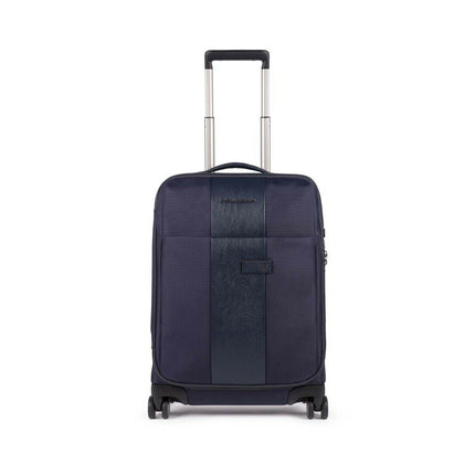 Piquadro, Brief 2, Cabin Textile Trolley, Blue, 40.00 x 55.00 x 20.00 cm, Ultra Slim