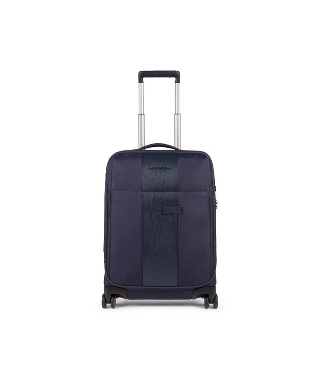 Piquadro, Brief 2, Cabin Textile Trolley, Blue, 40.00 x 55.00 x 20.00 cm, Ultra Slim