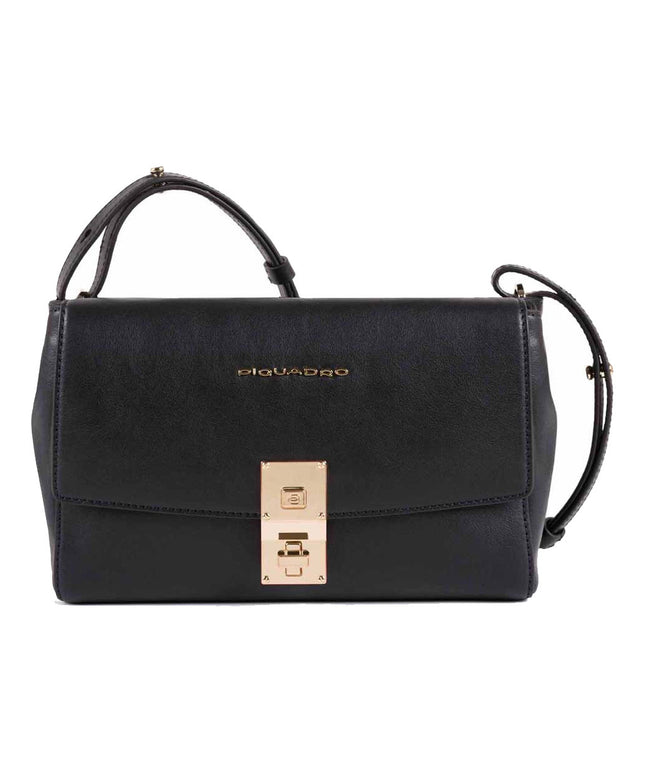 Piquadro, Dafne Business, Leather Bag, Document Holder, Black, For Women